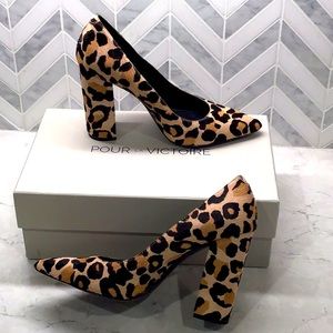 Pour La Victoire Celina Hair Calf in Leopard